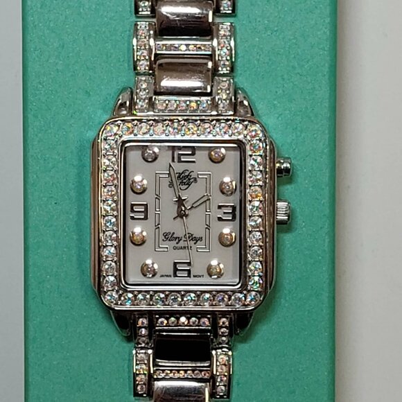 Kirks Folly \'Glory Days\' bracelet watch, Aurora Borealis Crystal Accents main image 10